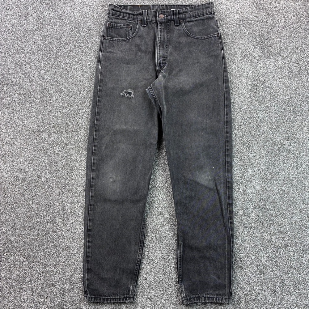 Vintage Levi's 550 Jeans Men's 33x32 Black Relaxed Fit Tapered Leg Denim